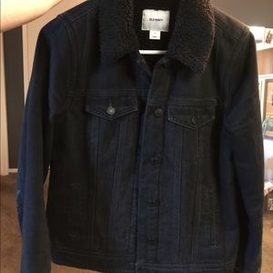 Black denim jacket
